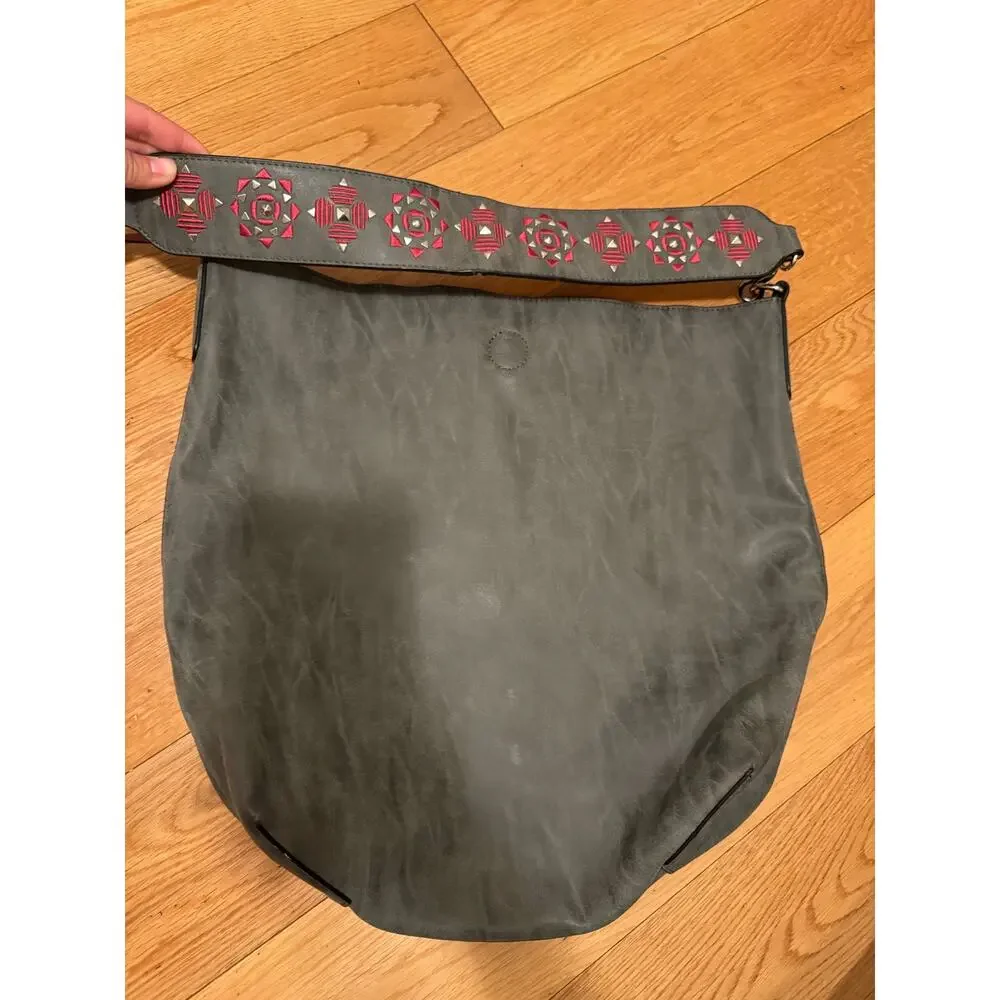 Sydney Love Reversible Bucket Vegan Leather Hobo Bag, like new